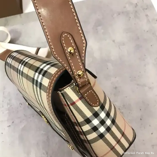 Official First Bag Ru BURBERRY Crossbody Note Bag-25-8.5-18cm 0521